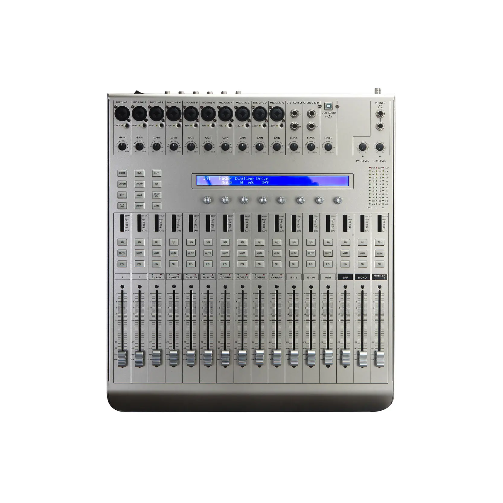 T Professional Power Digital Audio Mixer 14 Channel Dj Mixing Console