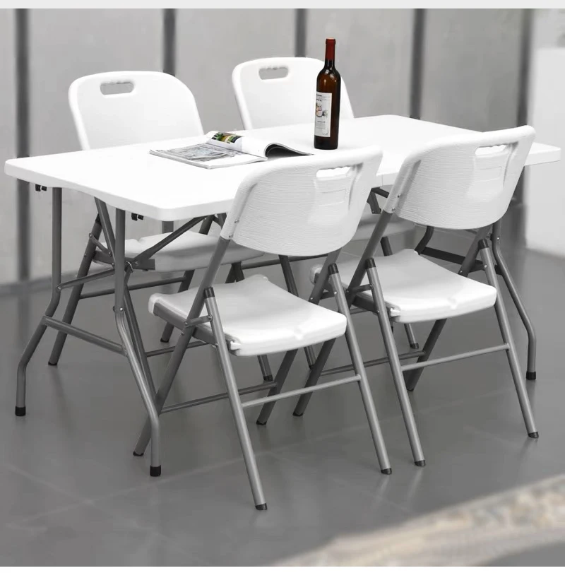 4ft White Color Wholesale Garden Folding Adjustable Plastic Table Chairs For Party Events Buy