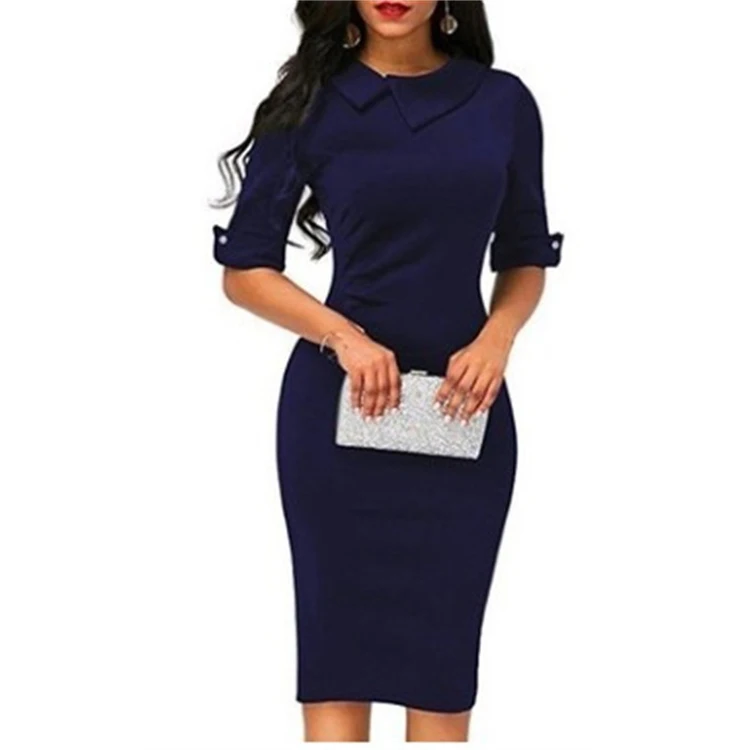Fashion Womens Office Dress Lady Formal 