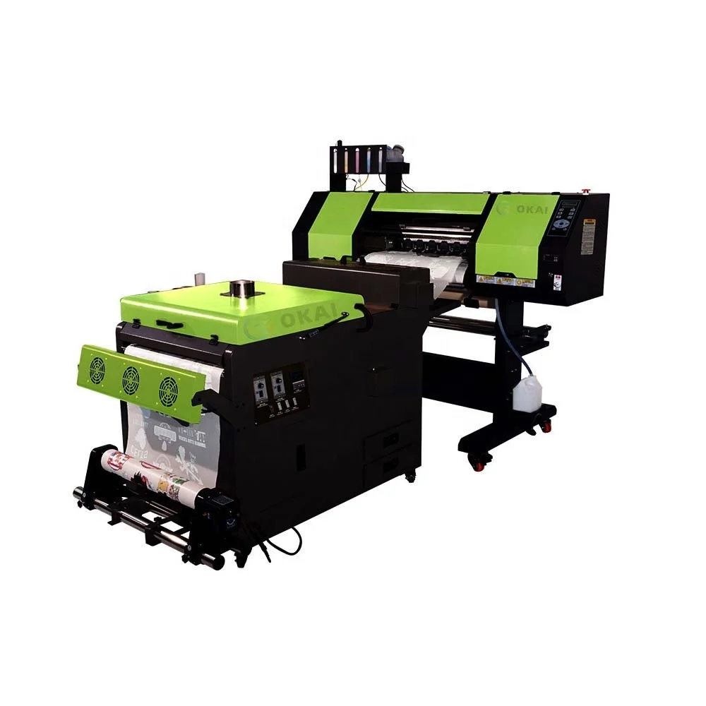 Okai 24inch 60cm Dtf Printer Width Dual Heal Xp600 I3200 4720 Dtg Printer Pet Film Transfer Dtf Printer Machine