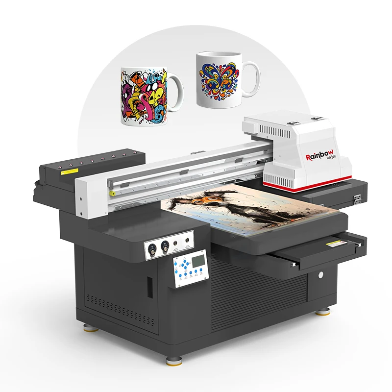 Super Discounts All Size Available rainbow Large Format Flatbed UV Printer UV Flatbed Printer Machine Manufacturer Supplier