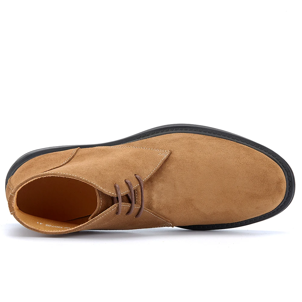 New Style Genuine Leather Boots Handmade Cow Suede Leather Design Shoes