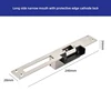 Argent / Bouche étroite côté long avec verrouillage cathodique