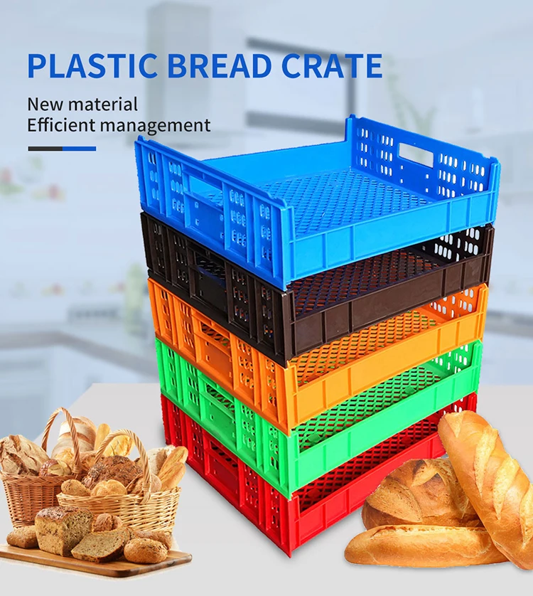 690x445x180 Stackable Plastic Bread Storage Crate For Bakery Buy