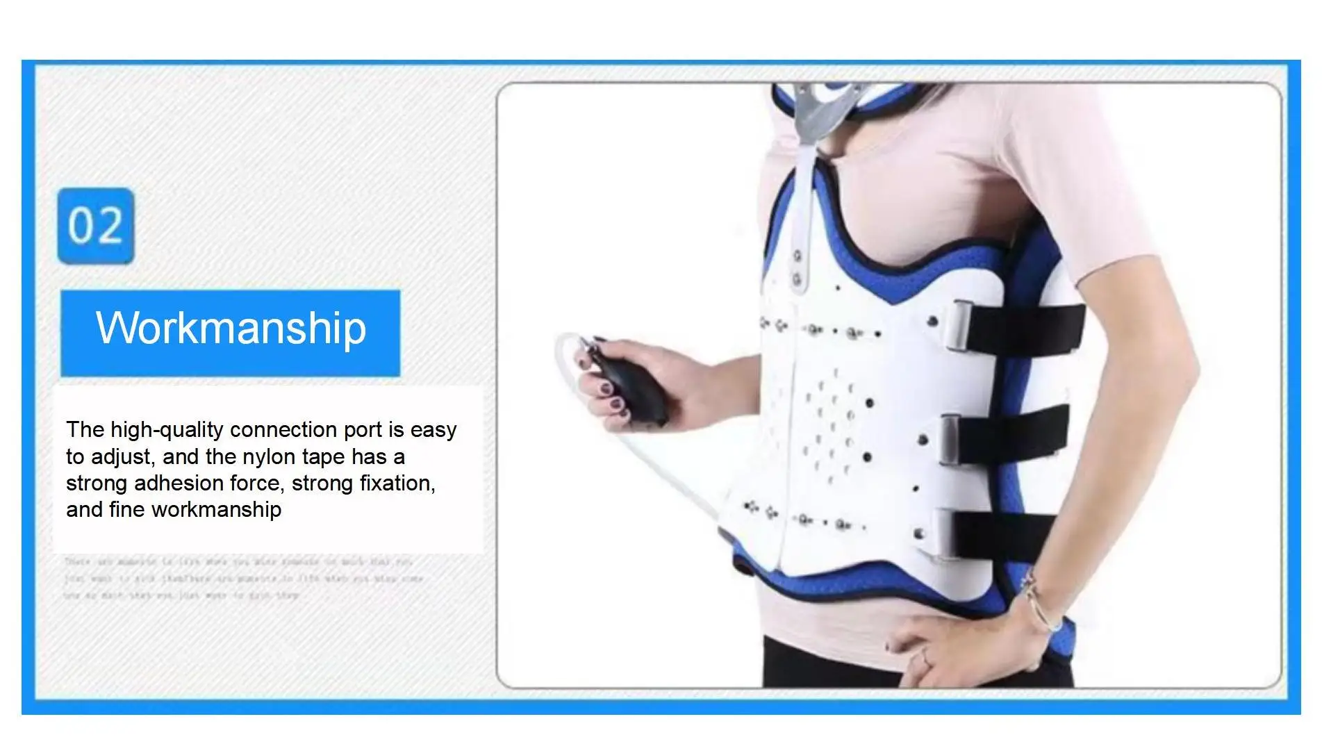 Direct Deal Inflatable Comfort Adjustable Thoracic And Lumbar Spine