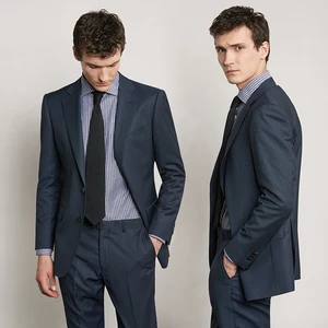 Mass Customization of Business Professional Slim Fit Casual Suits British Style Solid Color Wedding Dress for Men