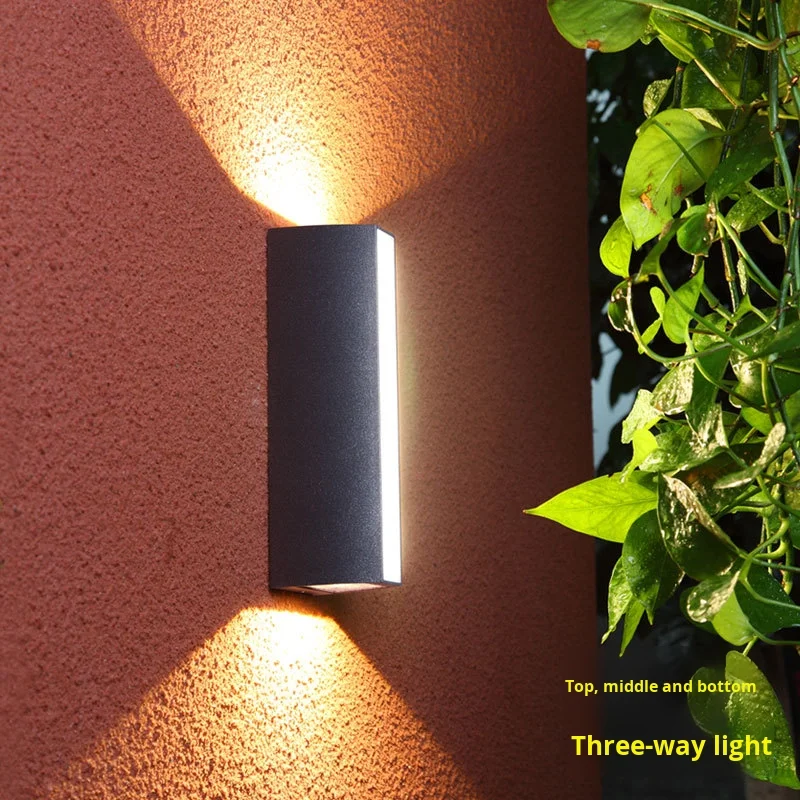 Lampas parietalis LED exteriorem aquaeductum metallum gardeni scalae porticus domus ianua balconium terracina
