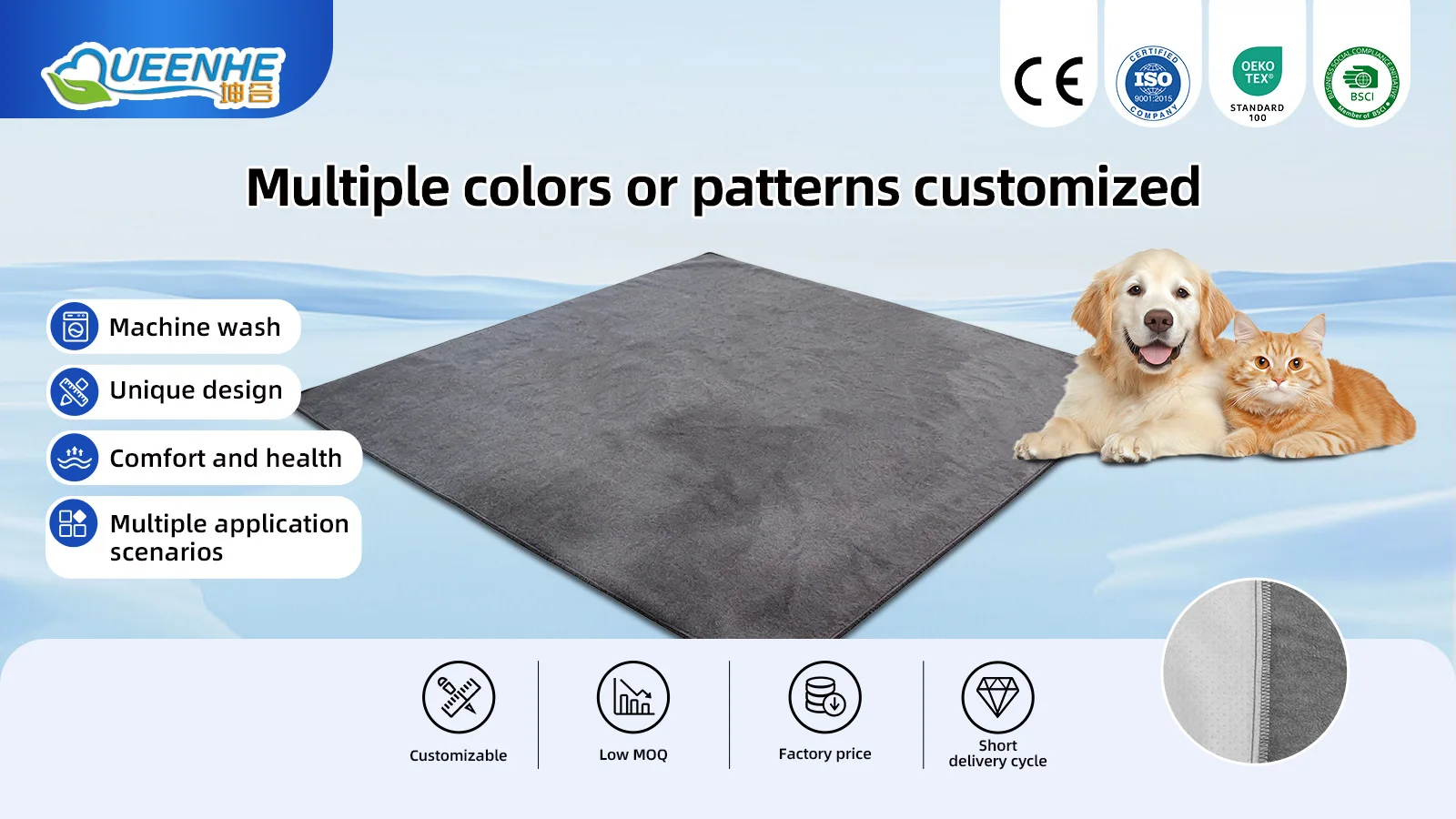 Wholesale Upgrade Non-Slip Dog Pads Extra Large 65