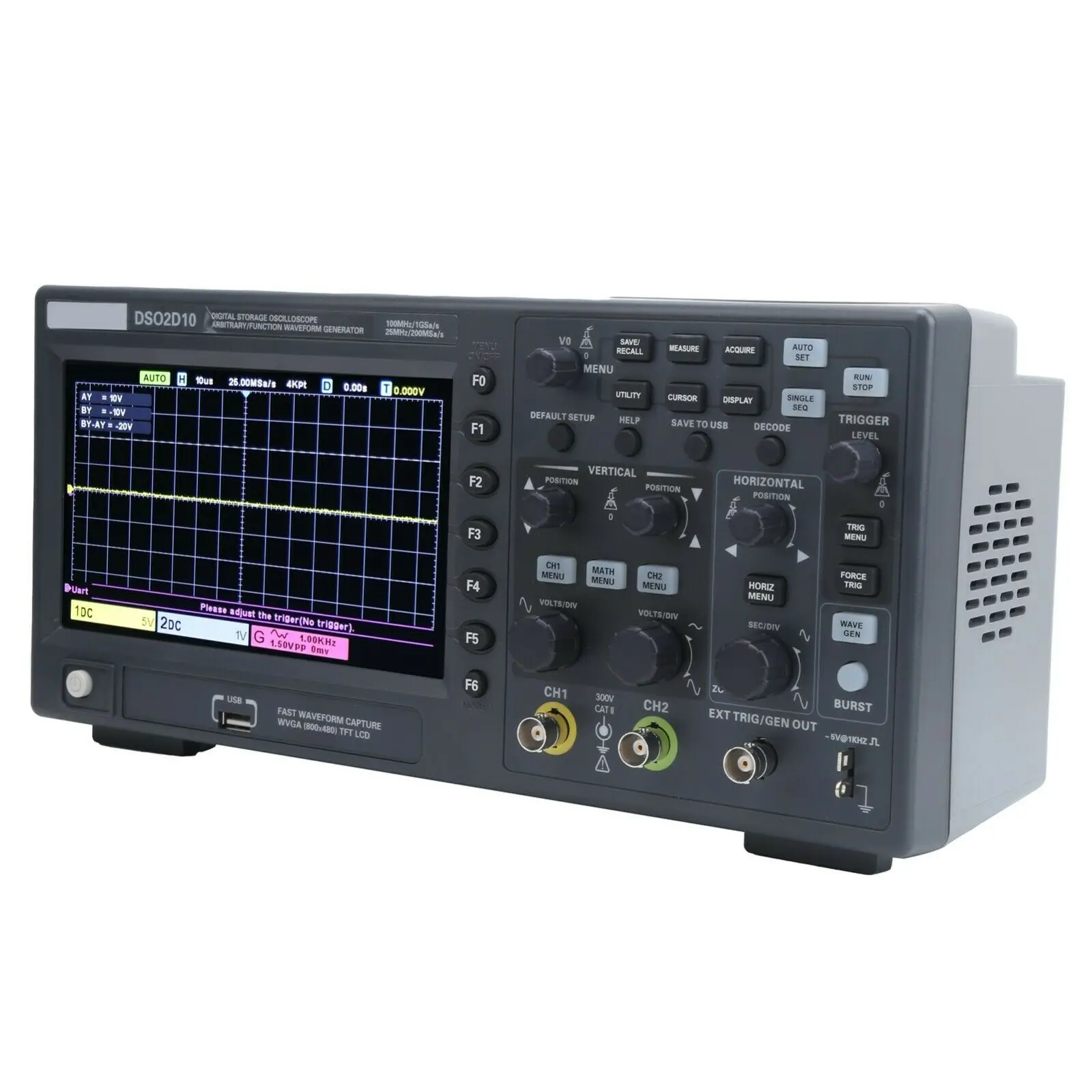 Student Use 200MHz 2 Channel Color Digital Oscilloscope Probes Osclloscope Probe Good Quality Probes 20MHz 40MHz 60MHz 100MHz