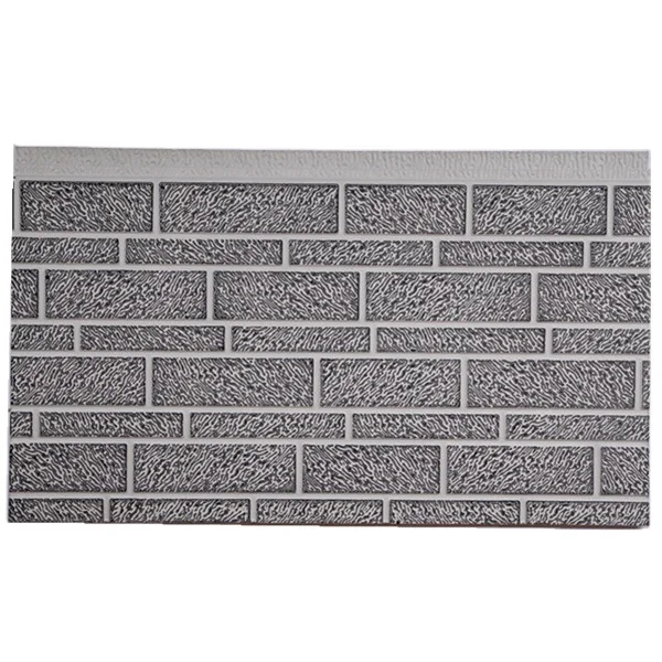 Metal Composite Polyurethane Siding Embossed Stone Brick Wall Panel