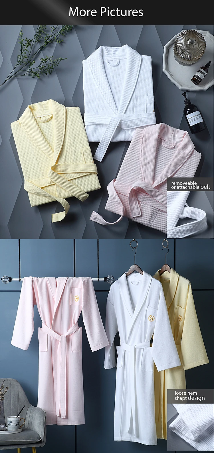 Premium Quality 100 Cotton Wholesale Waffle Bathrobe Buy 100 Cotton