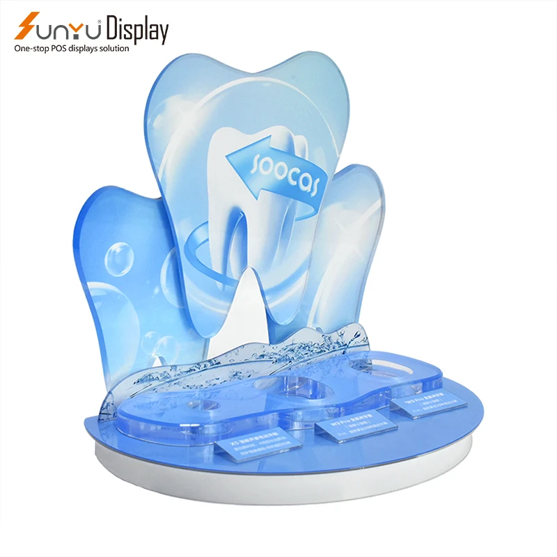 Custom Store Promotion Display Stand Electric Toothbrush Display Stand Dental Clinic Dental Irrigator Display