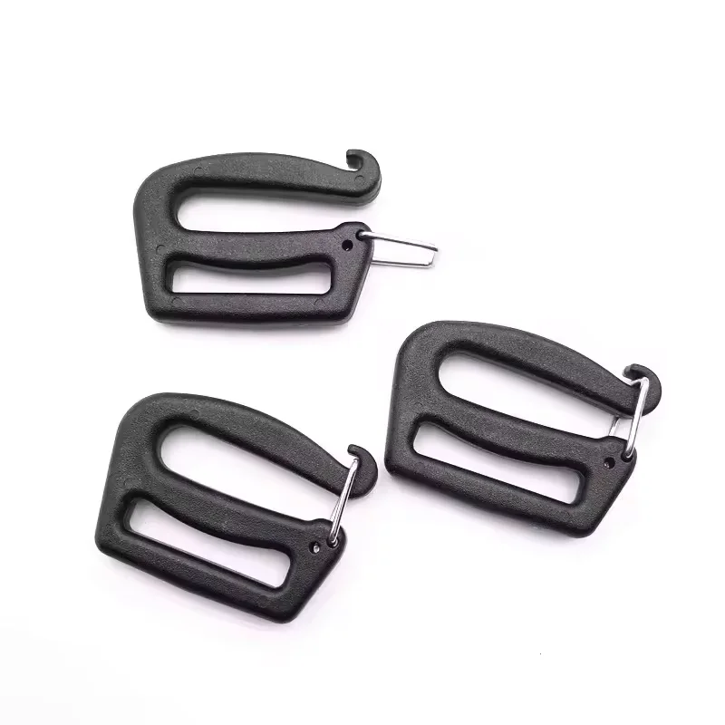 25mm Webbing Connecting Clip Open Plastic Adjustable Metal Wire Spring Ladder Lock G Hook Swivel Snap Buckle for Camera Belt