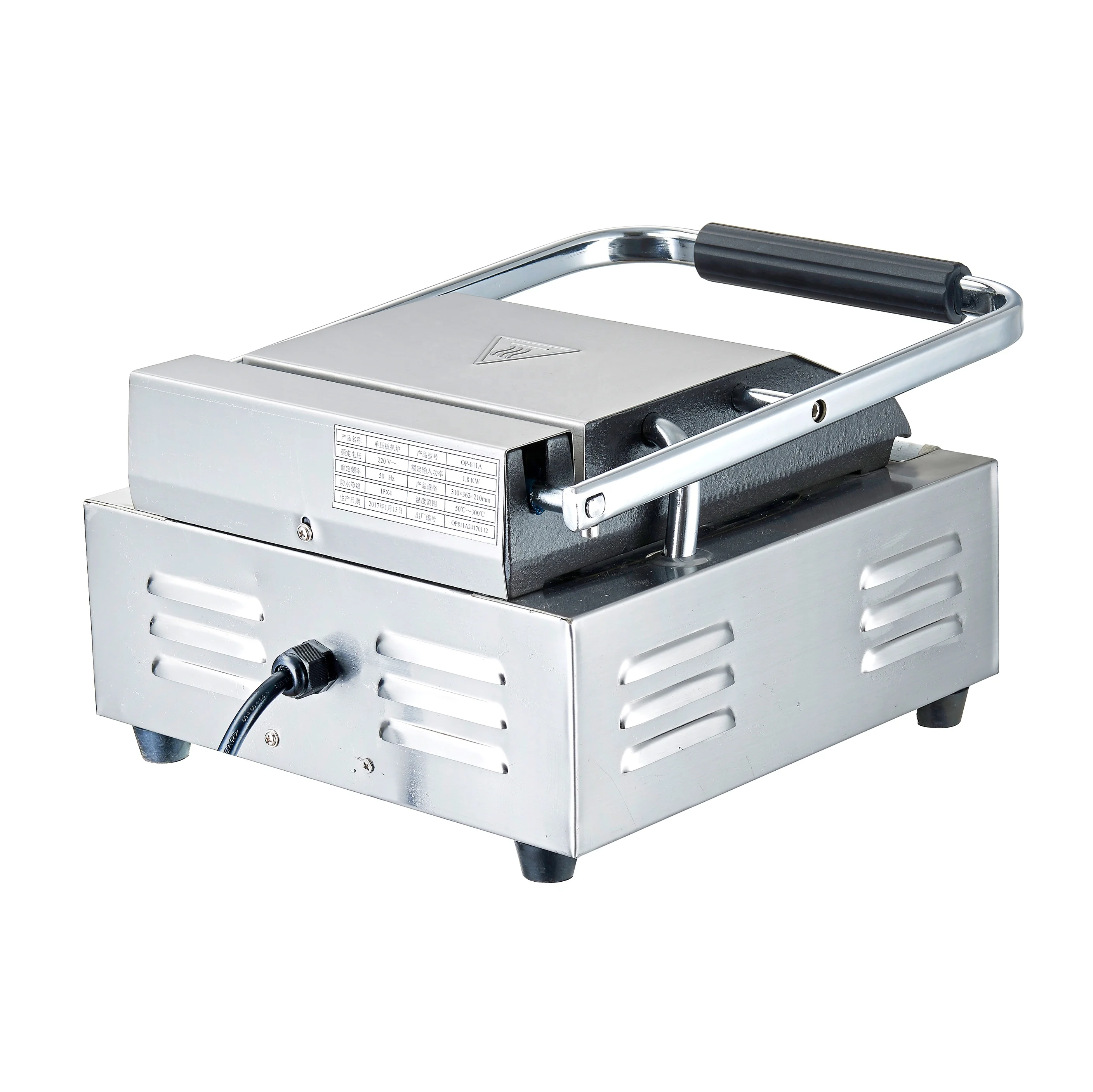 
 commercial panini griller high quality sandwich Stainless Steel panini grill non-stick pan  