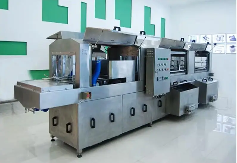 Industrial Automatic Crate Cleaner for Food Industry High Pressure Tray Basket Cleaner