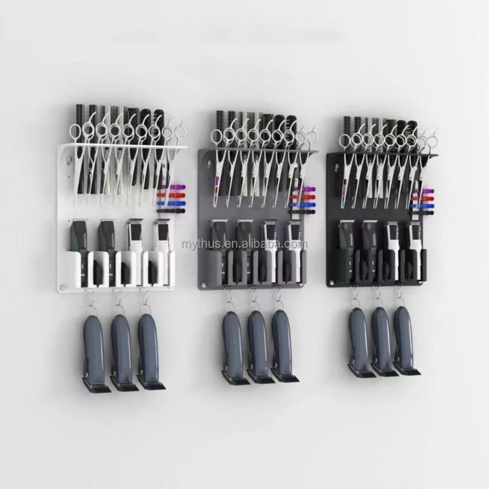 Professioneller Salon-Scherenhalter – Für Bis Zu 12 Scheren, Mit Rutschfesten Pads, Schwarz