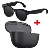 Estuche de carga negro + lentes de gafas de sol
