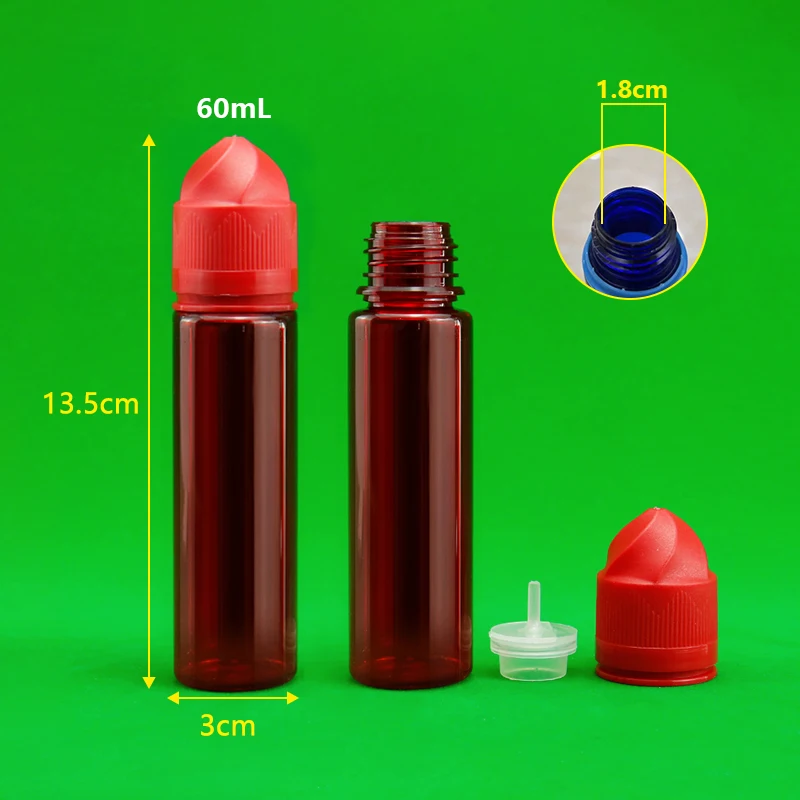 30ml 40ml 50ml 60ml 70ml 75ml empty PET  bottles plastic dropper liquid bottle with safety cap