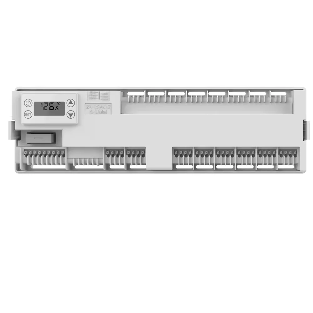 HY521 Thermostatic  Heating Temperature Controller Remote Control 8 Way Smart Wired Room Central Box for Thermal Actuator