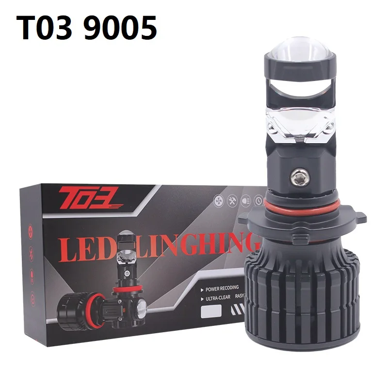 FSYLX T03 Car LED Headlight Bulb H7 H11 H4 9005 9006 20000LM 110W IP65 Waterproof 6000K 12V Aluminum