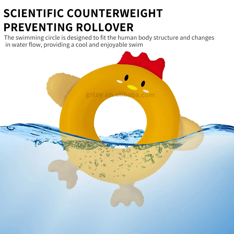 Swimming Rings Inflatable Beach Floats Animal Inflated Summer Lounge ...