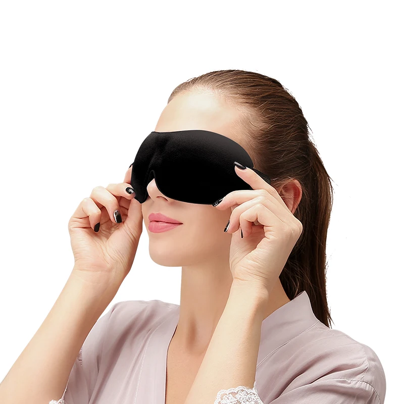 3d Contoured Eyemask For Airplane Blocking Light Travel Blindfold ...