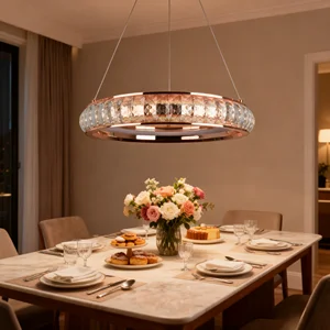 JACKSUN Luxury Crystal Chandelier Creative Artistic Pendant Lamp Minimalist Lighting Postmodern Crystal Pendant Light