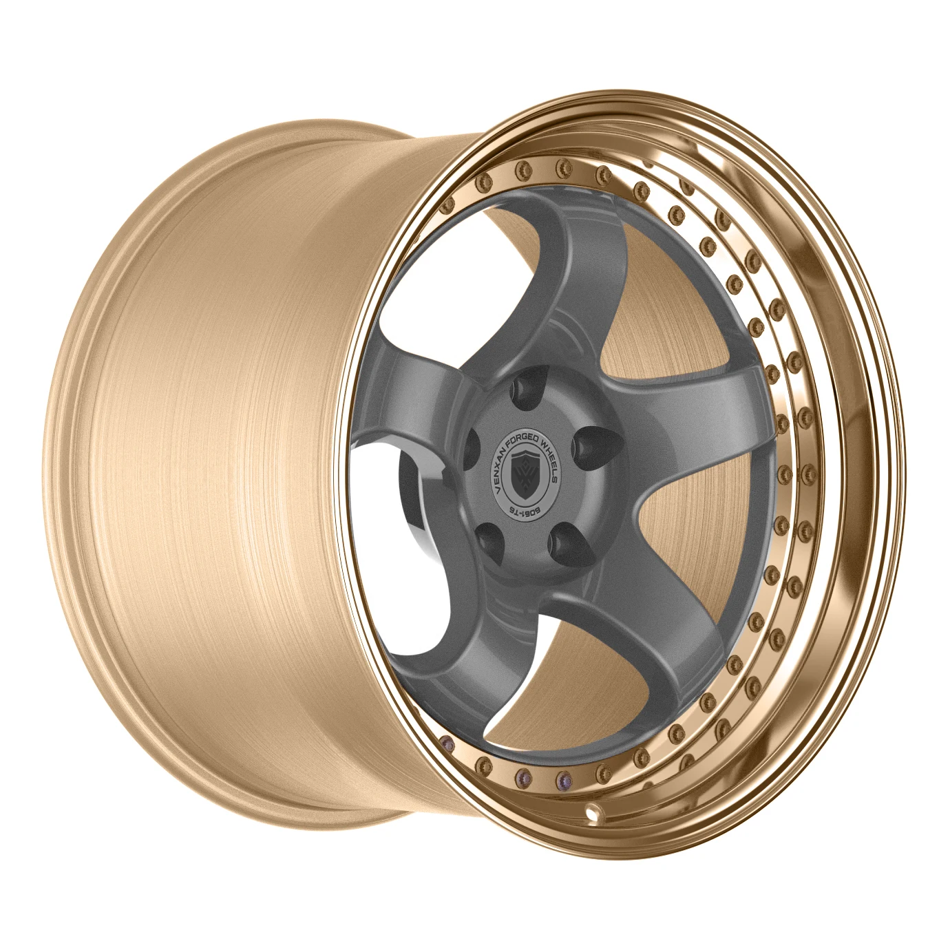 2 Piece Custom WORK Meister S1 Sports Wheels Gloss Black Machine 