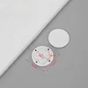 4 white plastic beads