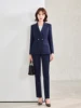 Navy blue coat+pants