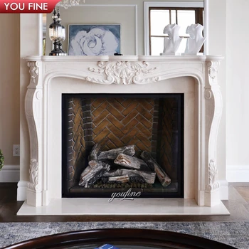 Source Modern Natural Stone Hand Carved French White Marble Fireplace  Surround on m.alibaba.com