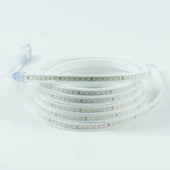 LED light strip with 220V high voltage 2835 high brightness 120leds/m 8MM 50M 100M no power cord waterproof led strip