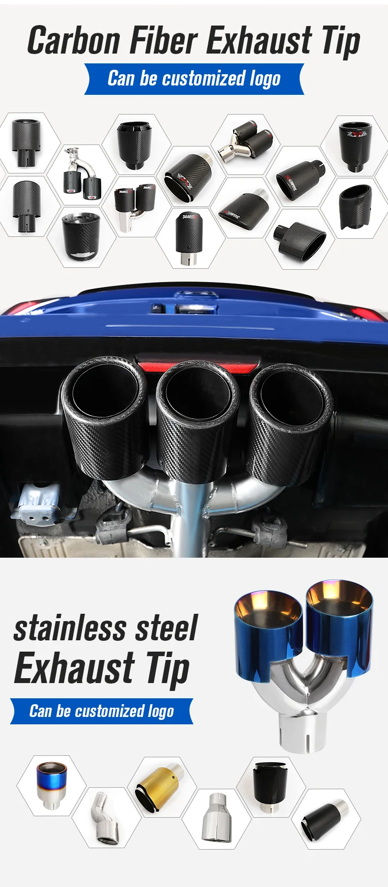 Performance Titanium Exhaust Pipe Cat-back Exhaust For Porsche 991 GT3RS 2010-2022 Titanium Alloy Tailpipes