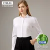 White Placket Long-sleeve Top