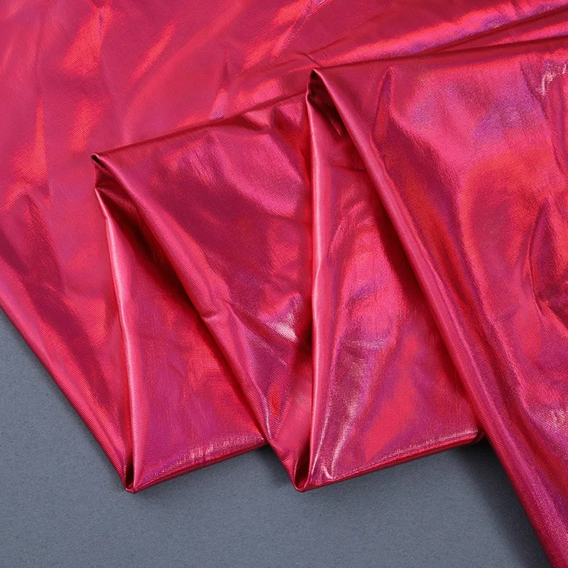 Wingtex Free Sample Shiny Holographic Reflective Polyester Spandex