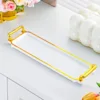 White gold long tray - 3 compartments