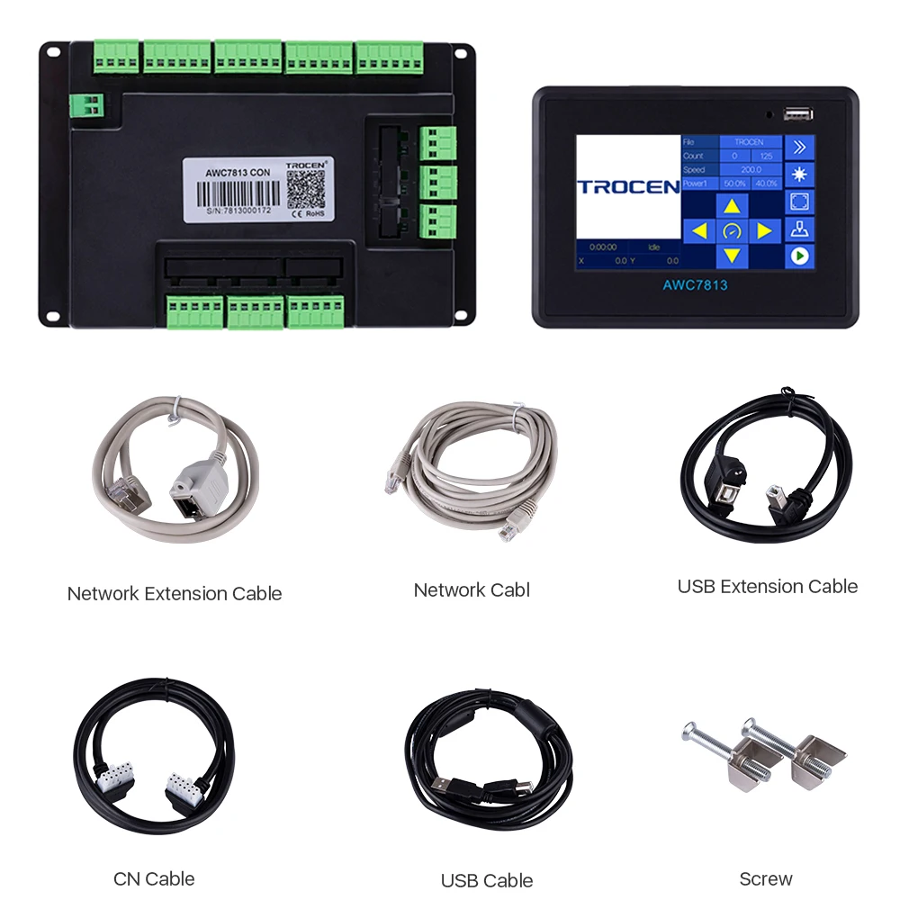 Trocen Anywells AWC7813 Laser Controller for Co2 Laser Engraving Cutting Machine Replace AWC608 AWC708C