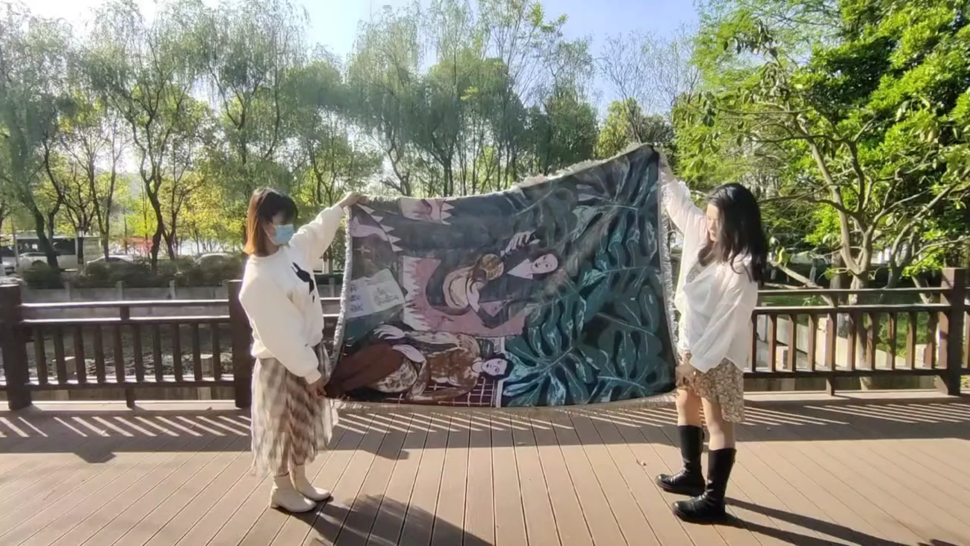 Winter Blankets Polyester Cotton Blend Custom Throw Woven Picnic