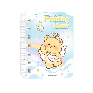 Wholesale Student Diary Cartoon Cute Cheap School A5 Spiral Planner Paper Cover Notebook for Girls