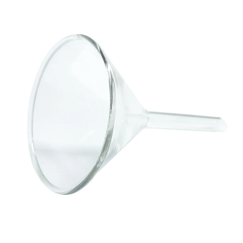 Высококачественная Стеклянная Воронка для лабораторий, посуды, химической лаборатории, длинная воронка