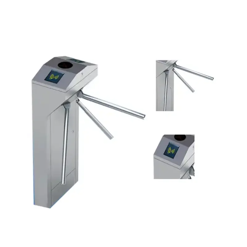 Stadium Gym High Semi-automatic Swipe Card Access Control Hydraulic Damper Manual Tripod Turnstile