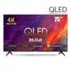 Panel QLED de 75 pulgadas con colores vivos