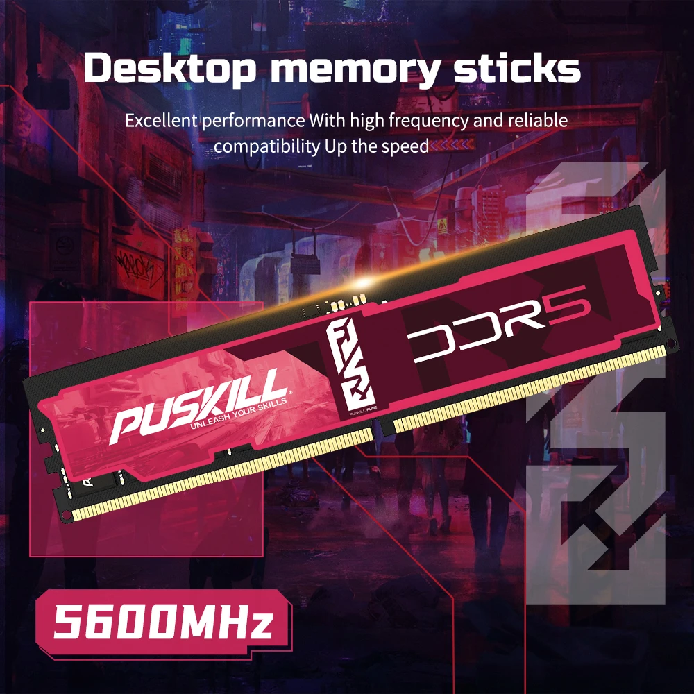 PUSKILL Ram DDR5 16GB 32GB 4800MHZ 5200mhz Desktop Memory
