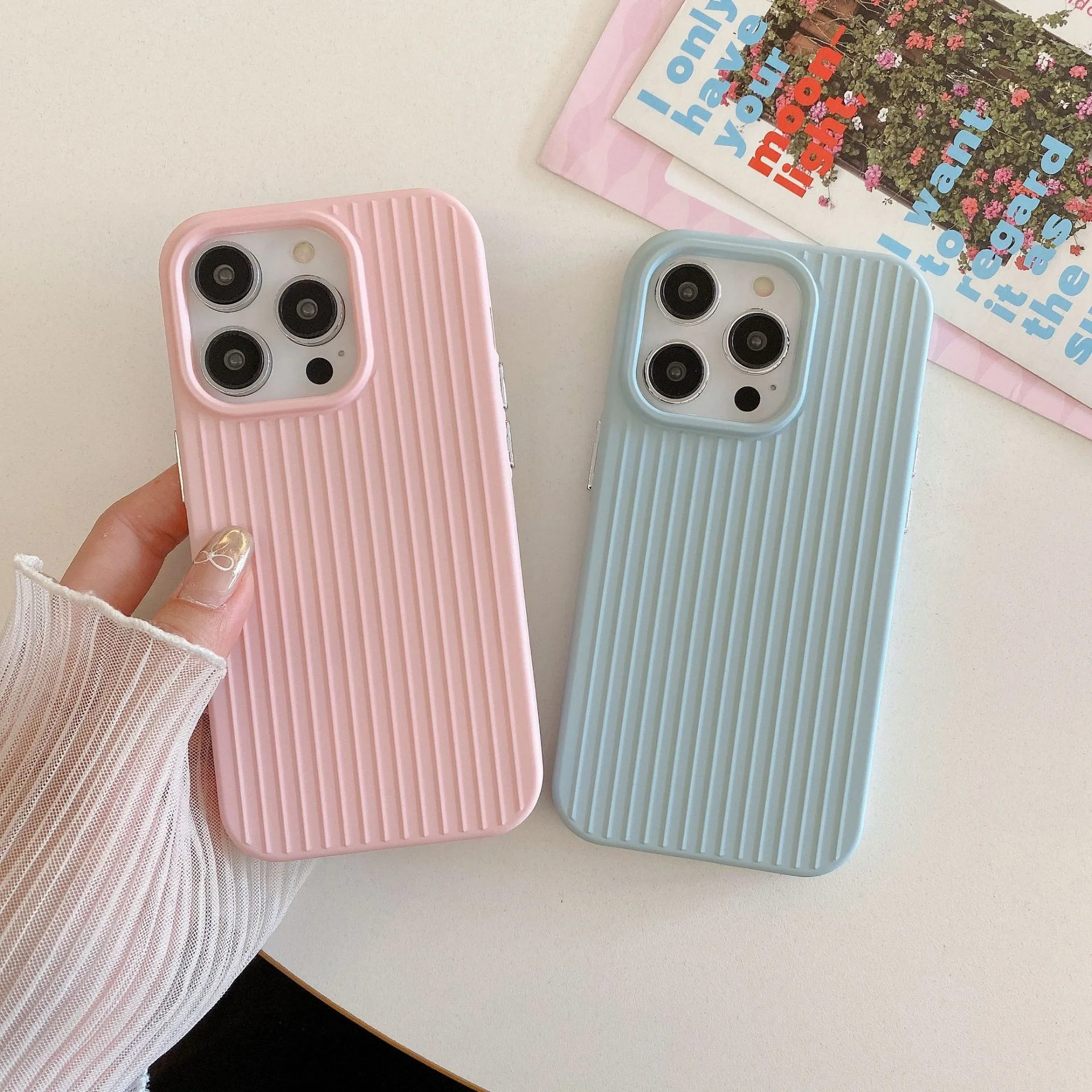 Coque Anti-choc Macarons Pour IPhone 7 à 15 Pro Max - Blanc Mat, Générique