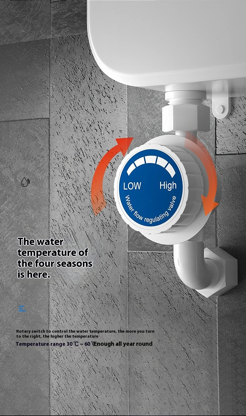 دش صغير كهربائي صغير LED لحظية وسريع لسخان الدش ل RV عبر الحدود من المصنع مباشرة