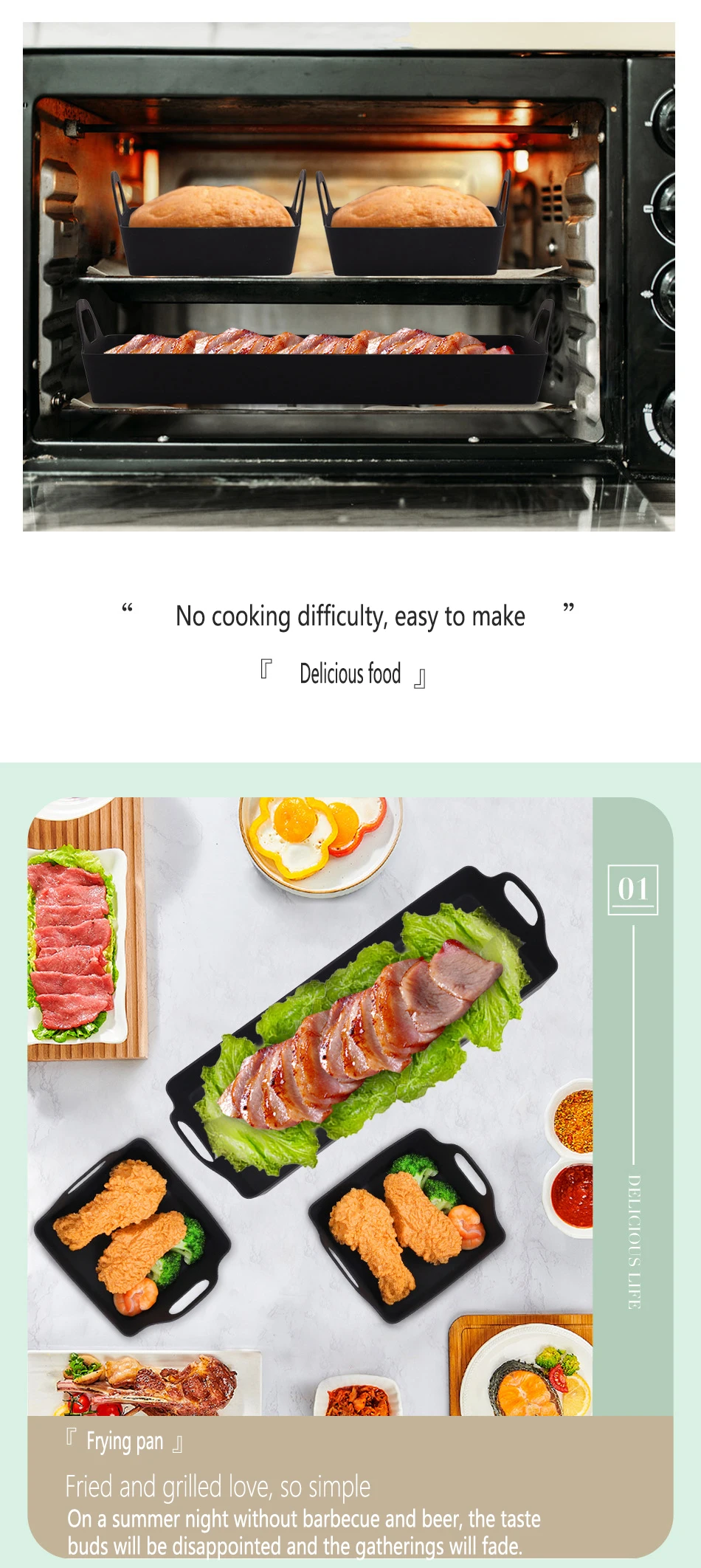 Silicone Cake Pan Silicone Kitchenware Serving Pan Oven High