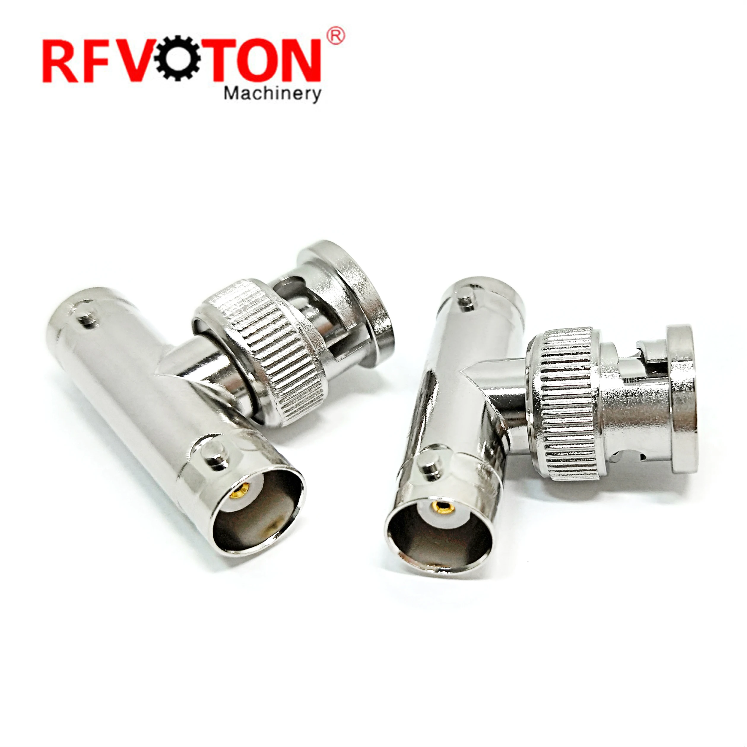 Factory 50 Ohm BNC Tee Connector 3 Ways Splitter BNC Male to 2 BNC Female Barrel Connector Triple Tee Coax Adapter for Radio