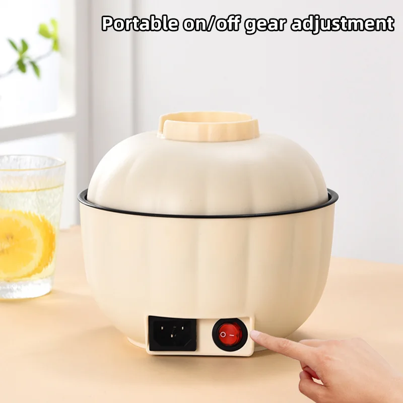 YUEDISI Household Mini Electric Cooker Non Stick Coating Pot Portable One Person Hot Pot for Dormitory