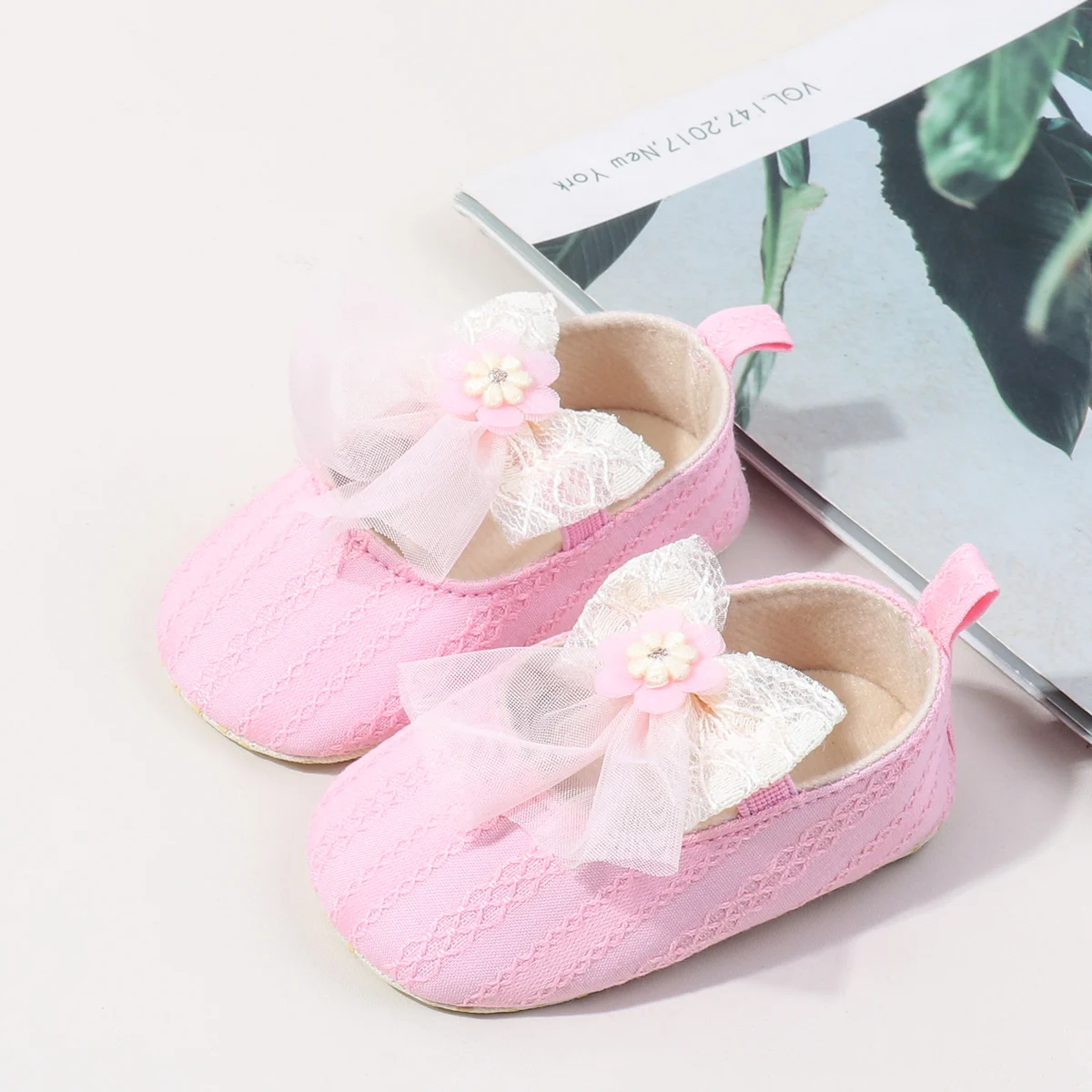 product 2025 new fashion soft cotton mary jane style sneaker 0 15 months baby girls pre walking newborn toddler shoes eva summer comfort-4