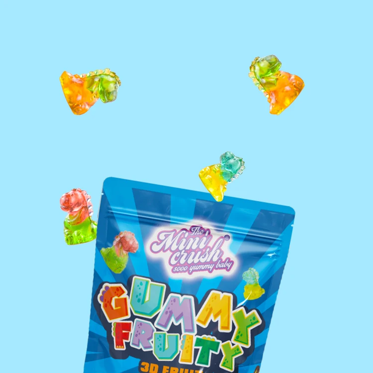 4D Sweets Dinosaur with Sandwich Gummy Candies Manufacturers Wholesale Chewy Candy Fruit Toy Gummy Candy